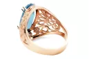 Original Vintage 14K Rose Gold Aquamarine Ring Vintage style vrc074r